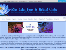 Tablet Screenshot of bluelotusfarm.org